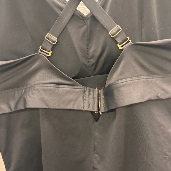 Spanx Cut-Out / HIgh Waist Swimsuit Black Women's Size 3 XL - Picture 6 of 11